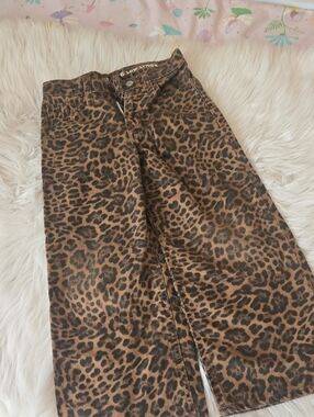 Gap Leopard Wide Leg Jean Sz 6